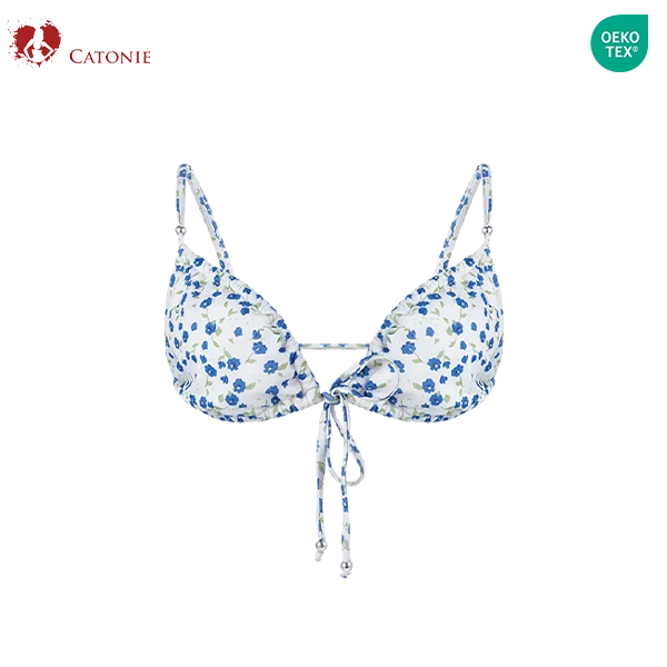 Blue Floral Bathing Suit suppliers